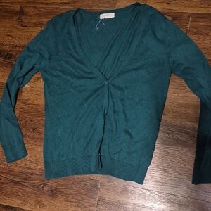 Forever 21 Green Cardigan Sweater